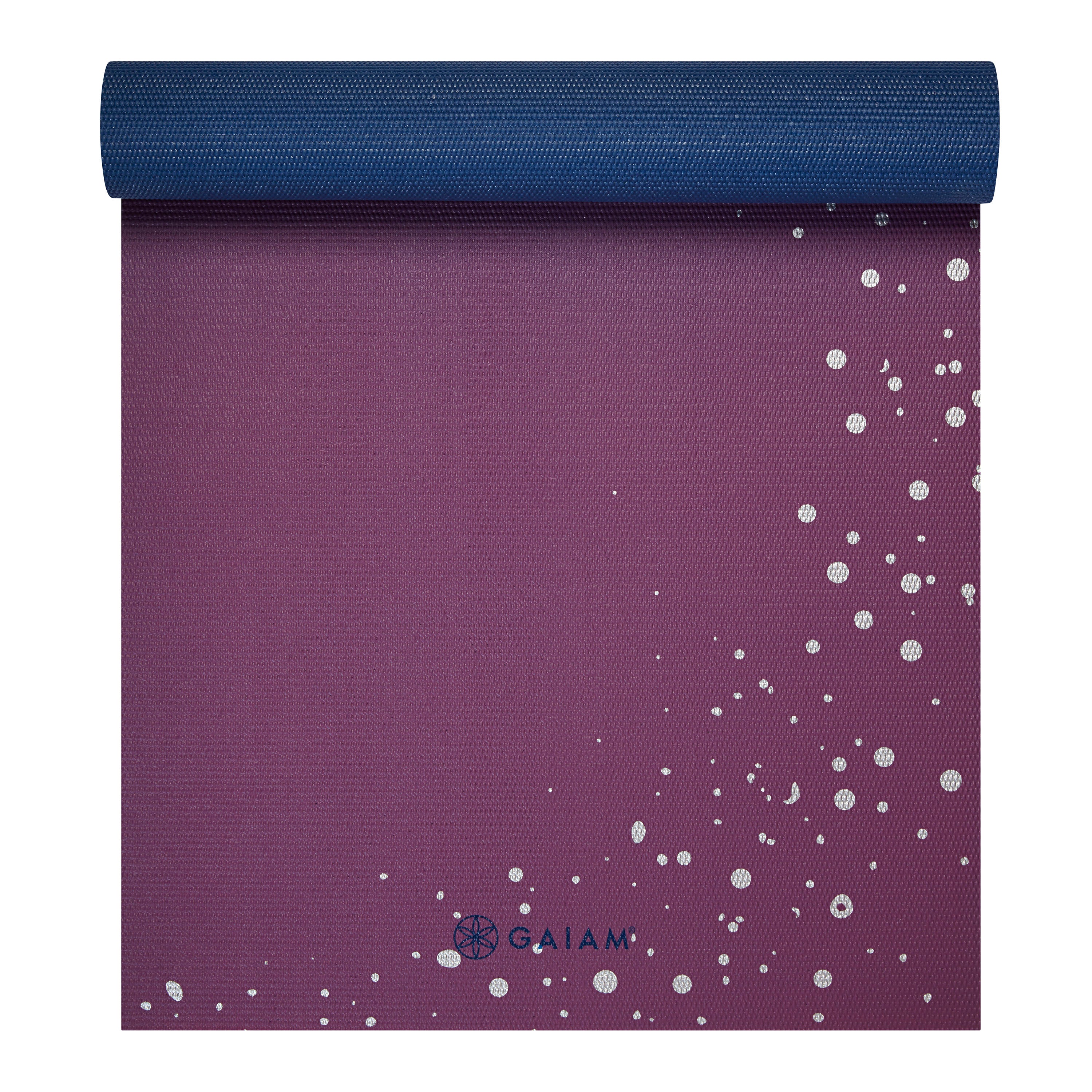 Premium Sublime Sky Yoga Mat (6mm) top rolled